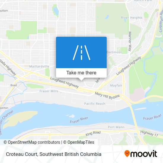 Croteau Court map