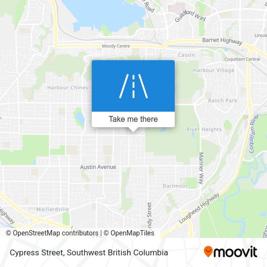 Cypress Street map