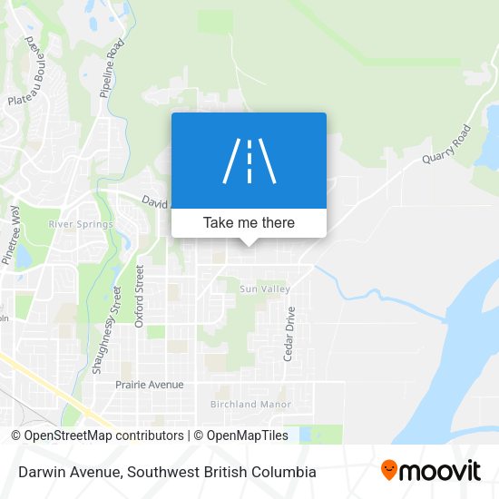 Darwin Avenue map