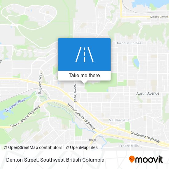 Denton Street map