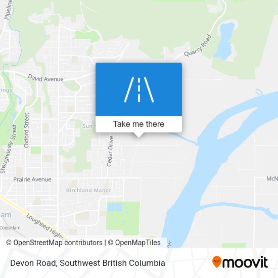 Devon Road map