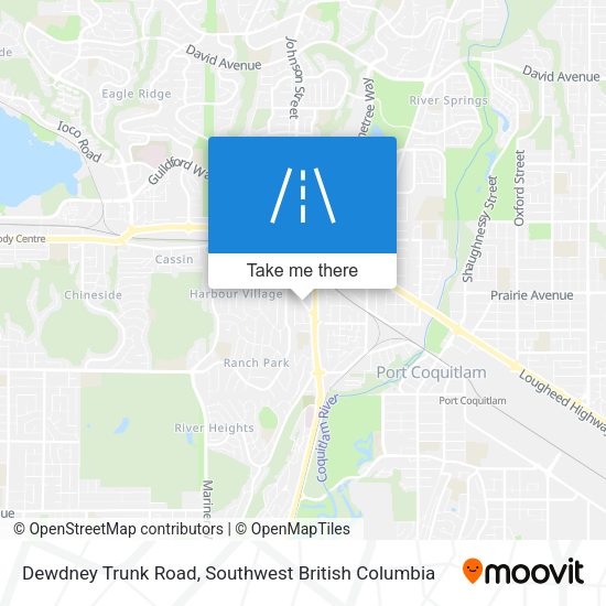 Dewdney Trunk Road map