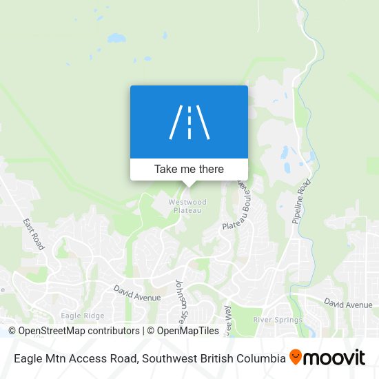 Eagle Mtn Access Road map