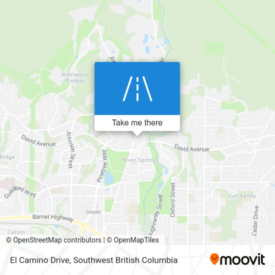 El Camino Drive map