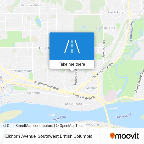 Elkhorn Avenue map