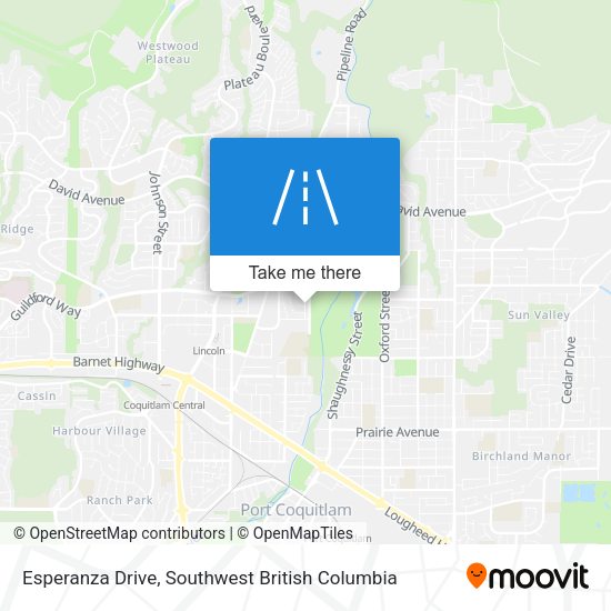 Esperanza Drive map