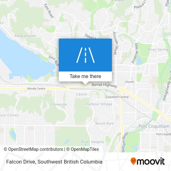 Falcon Drive map