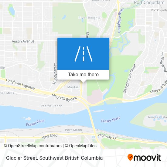 Glacier Street map