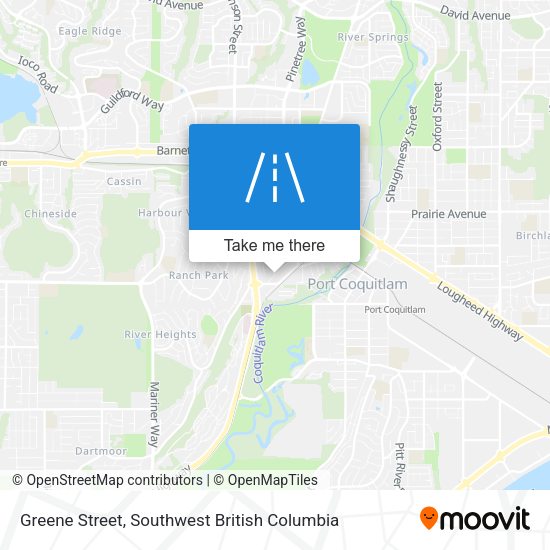 Greene Street map