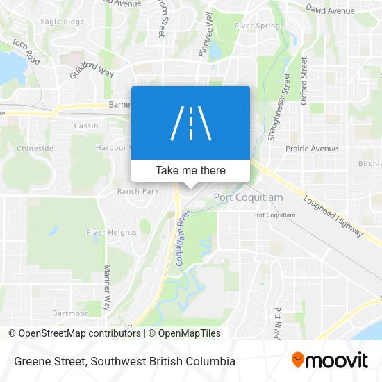 Greene Street map