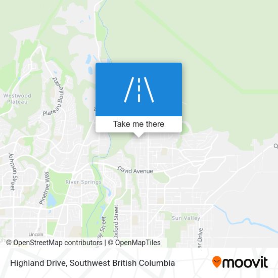 Highland Drive map
