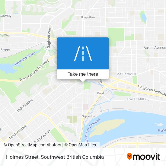 Holmes Street map