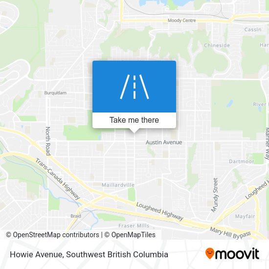 Howie Avenue map