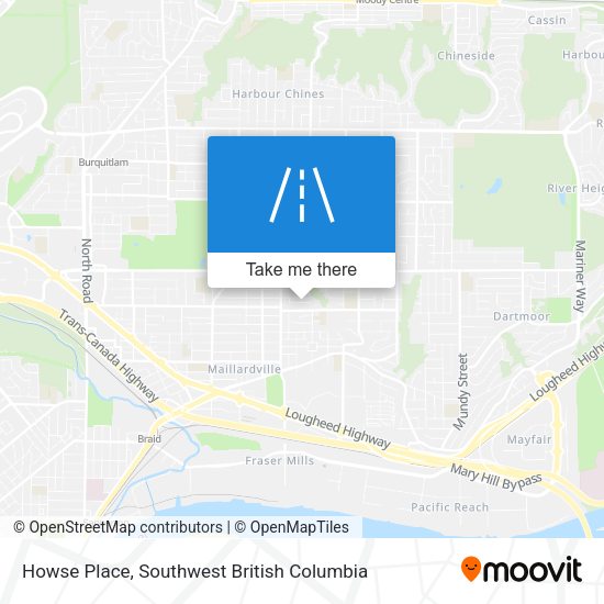 Howse Place map