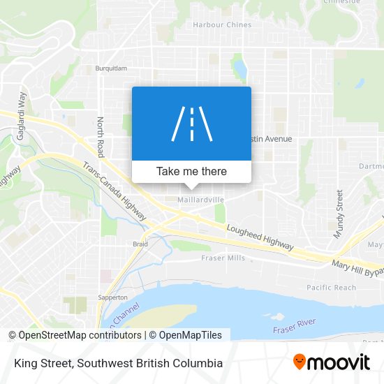 King Street map