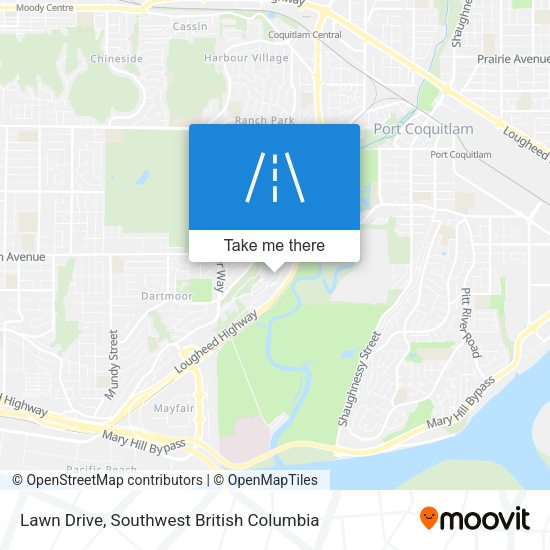 Lawn Drive map