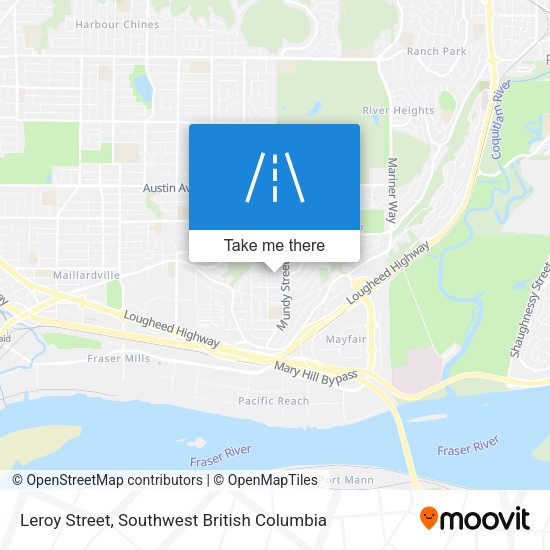 Leroy Street map