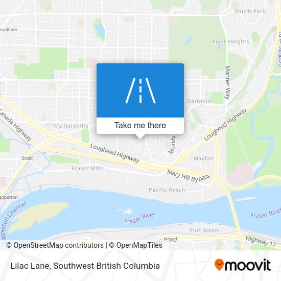 Lilac Lane map