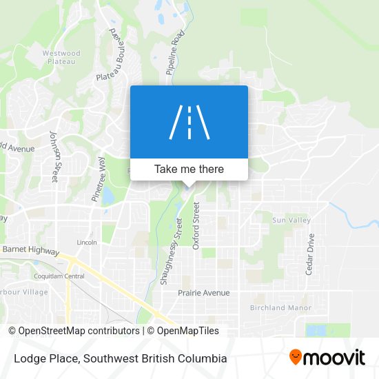 Lodge Place map