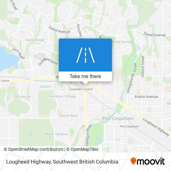 Lougheed Highway map