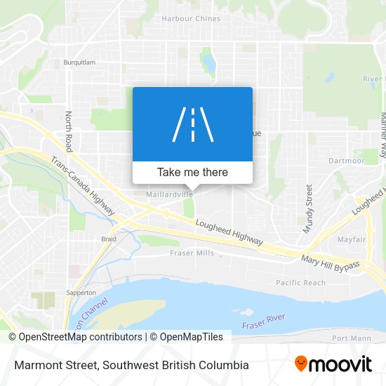 Marmont Street map