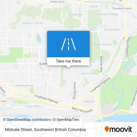 Midvale Street map