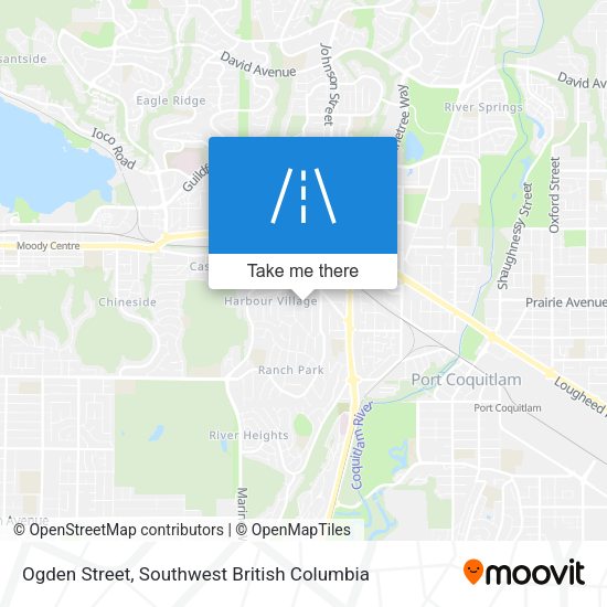 Ogden Street map