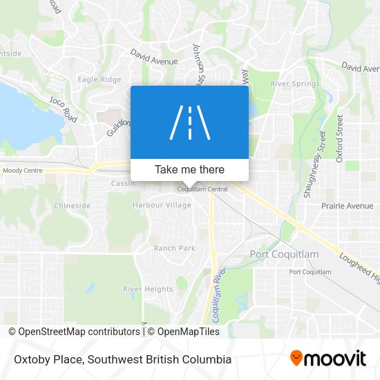 Oxtoby Place map