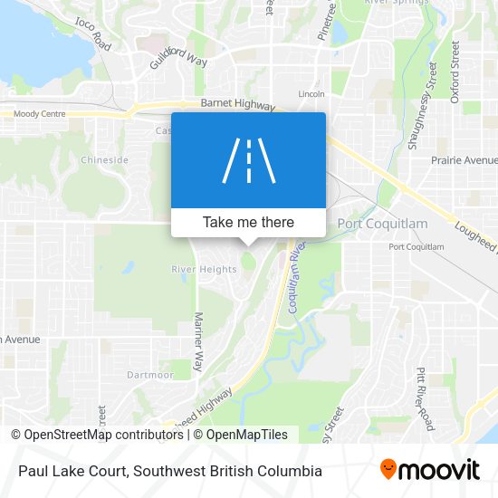 Paul Lake Court map