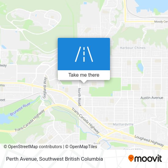 Perth Avenue map