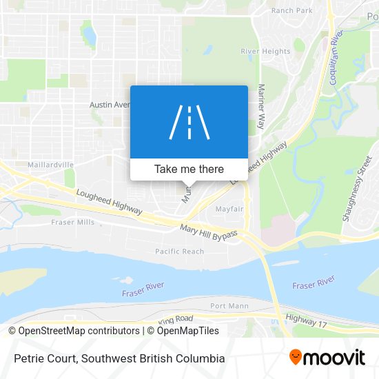 Petrie Court map