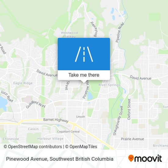 Pinewood Avenue map