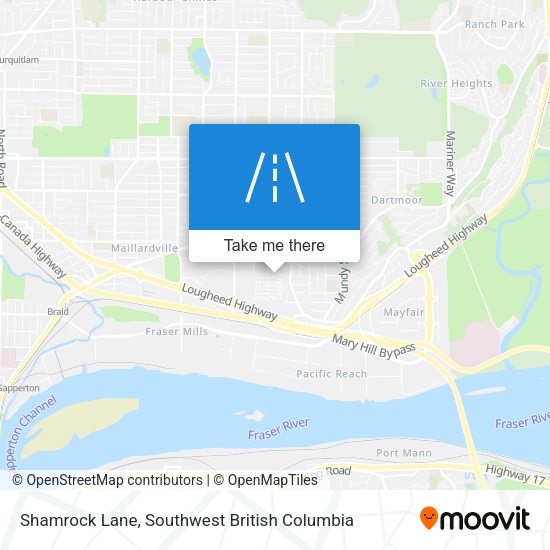 Shamrock Lane map
