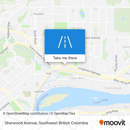 Sherwood Avenue map
