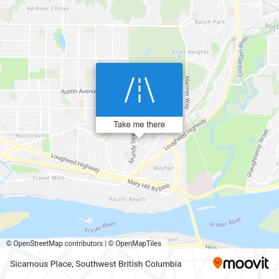 Sicamous Place map