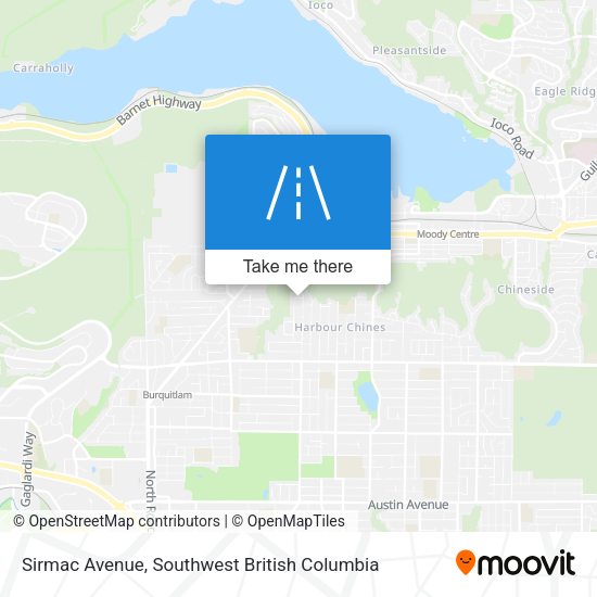 Sirmac Avenue map