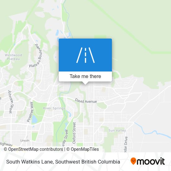 South Watkins Lane map