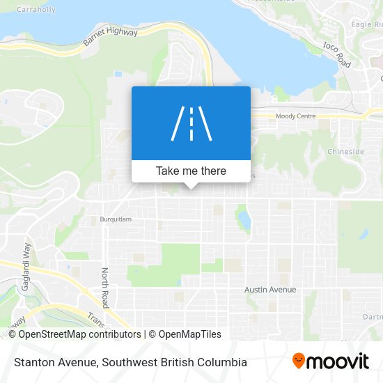 Stanton Avenue map