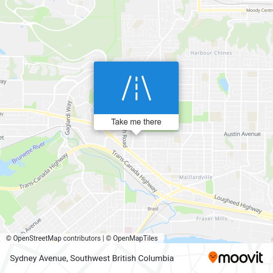 Sydney Avenue map