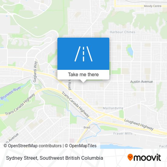 Sydney Street map