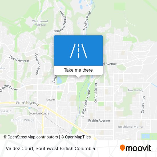 Valdez Court map