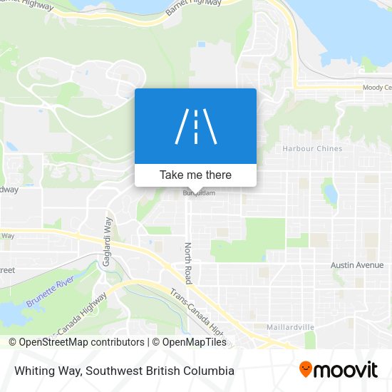 Whiting Way map