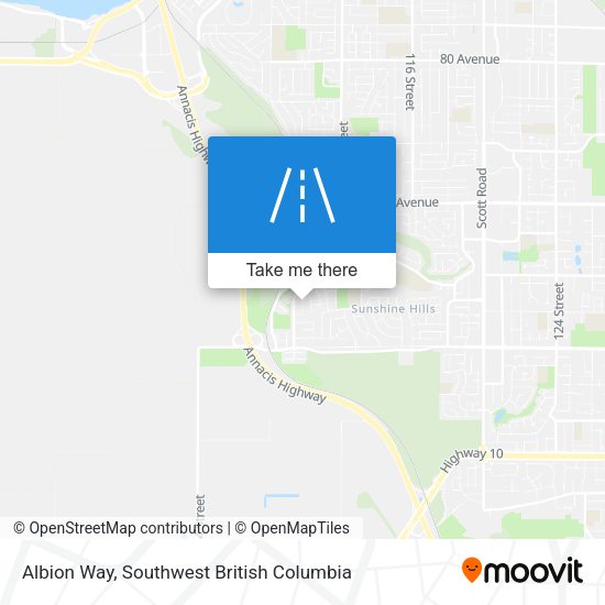 Albion Way map