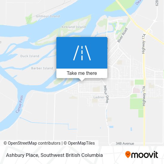 Ashbury Place map