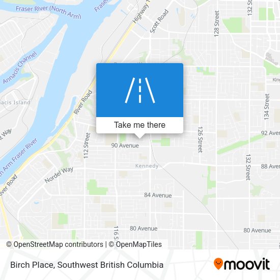 Birch Place map