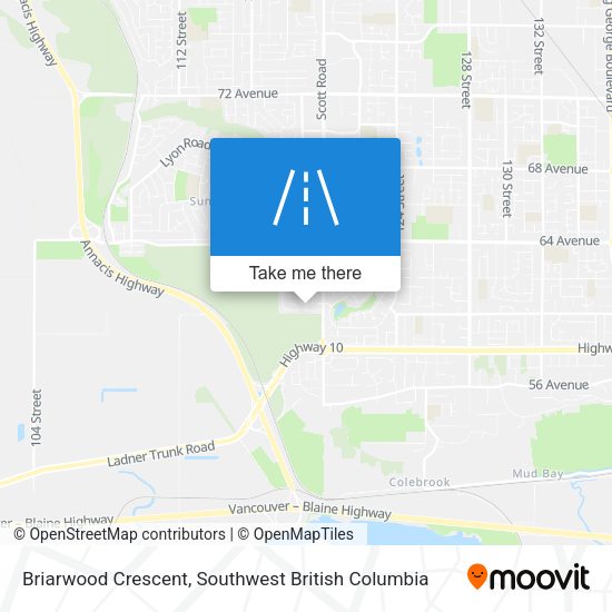 Briarwood Crescent map