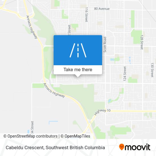Cabeldu Crescent map