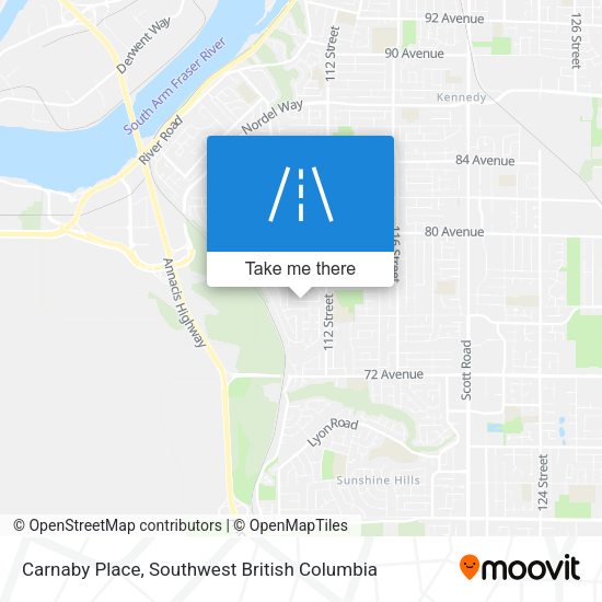Carnaby Place map