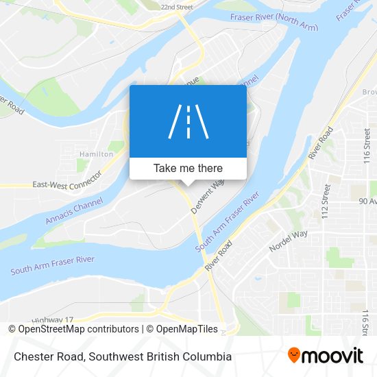 Chester Road map