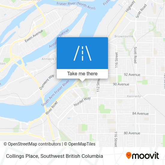 Collings Place map